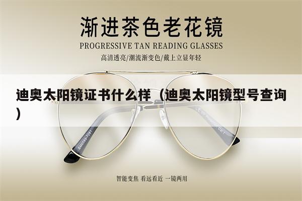 迪奧太陽鏡證書什么樣（迪奧太陽鏡型號查詢） 第1張